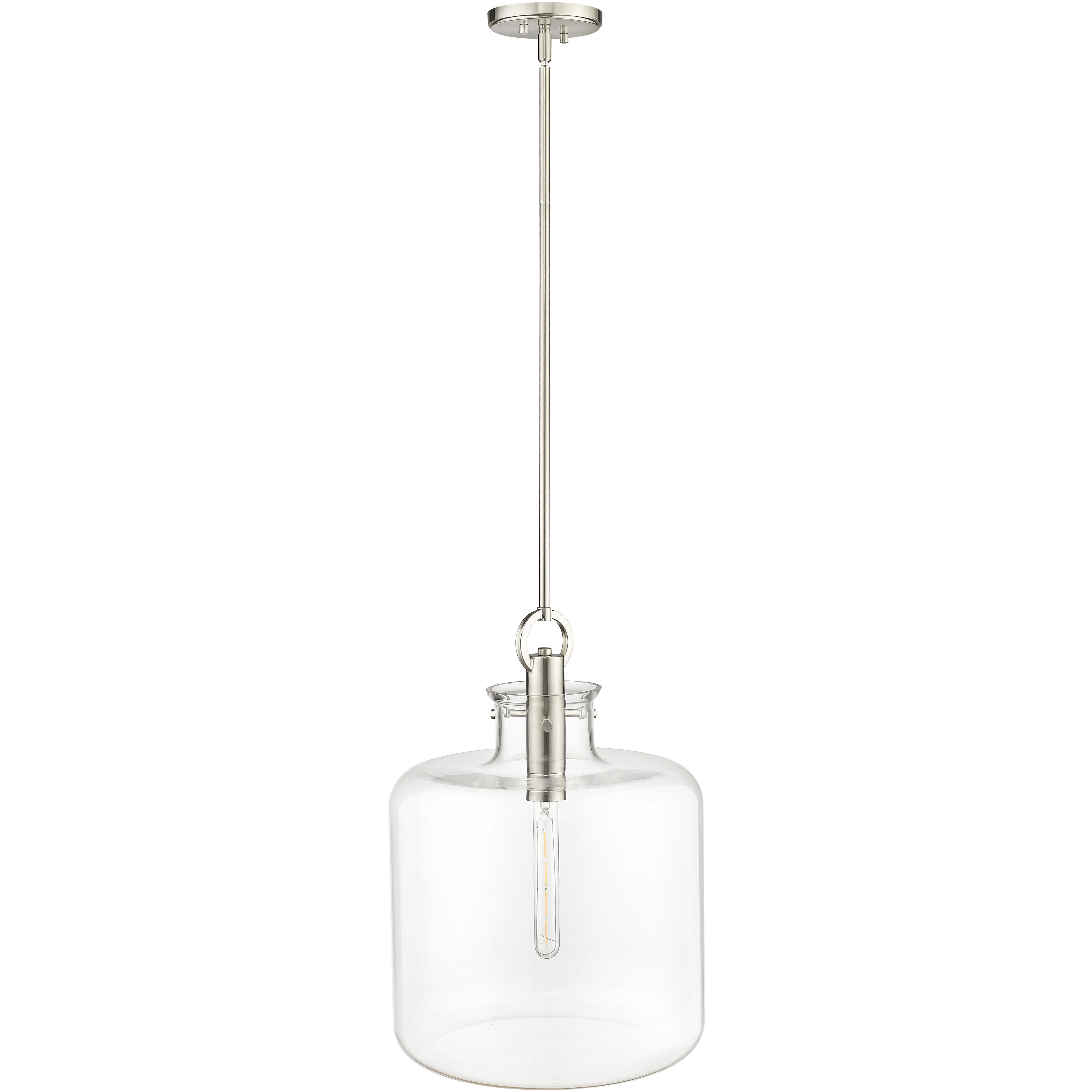 Hayloft 1 Light 14.2 inch Brushed Nickel Pendant Ceiling Light